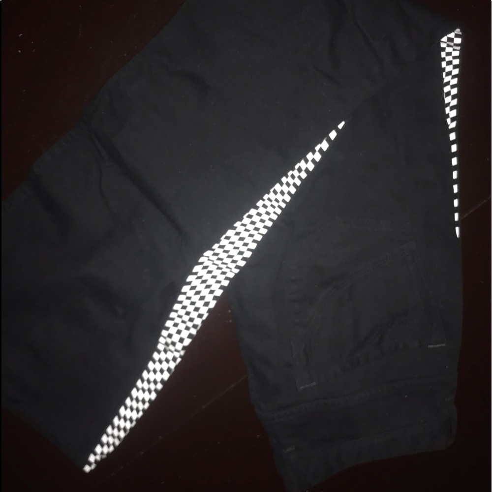 Empyre Recoil Checkered Tape Black Jeans